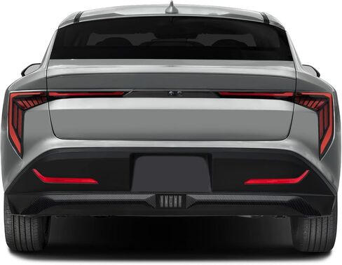 SlickMod كروم حذف تراكب الفينيل التعتيم لـ 2025-2026 Kia K4 المصد الخلفي الناشر (أسود لامع) in Saudi Arabia