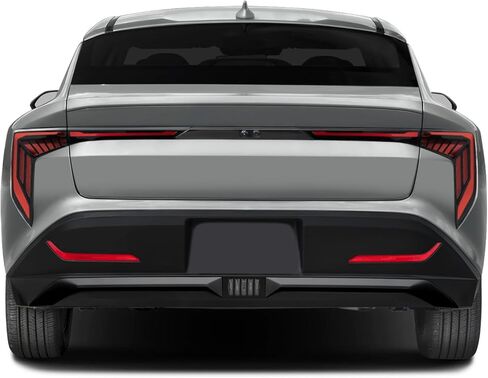 SlickMod Chrome Delete Blackout Vinyl Overlay for 2025-2026 Kia K4 Rear Bumper Diffuser Trim (Gloss Black) in Saudi Arabia