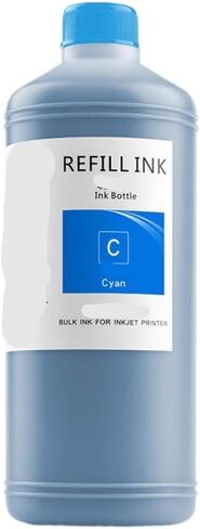 Ink Cartridge 1000ML T6148 T6142 T5448 Compatible with Pro 4450 4400 4000 7600 9600 Printer Heat Transfer Ink(Cyan 1000ML) in Saudi Arabia