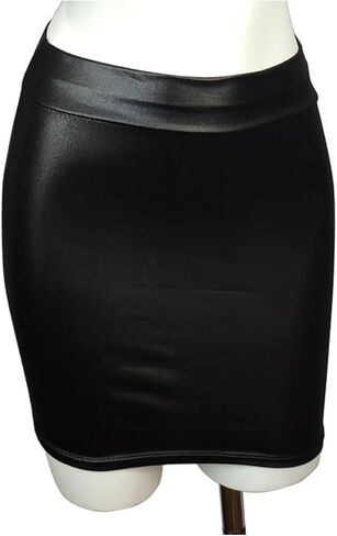 Women's Mini Skirt – Stretch Knit Bodycon Slim Fit Pencil Solid Skirts in Saudi Arabia