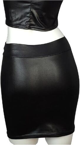 Women's Mini Skirt – Stretch Knit Bodycon Slim Fit Pencil Solid Skirts in Saudi Arabia
