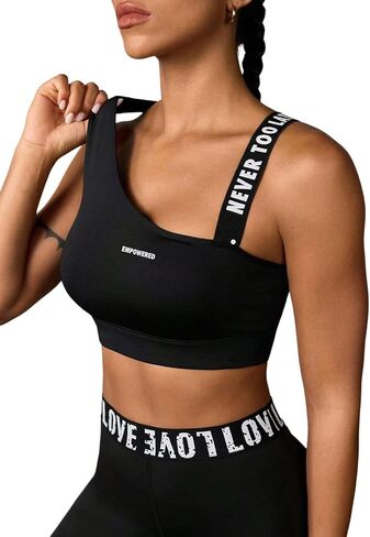 Sports Bras for Women,Padded Strappy Sports Bras Support Yoga Tops with Removable Cups in Saudi Arabia