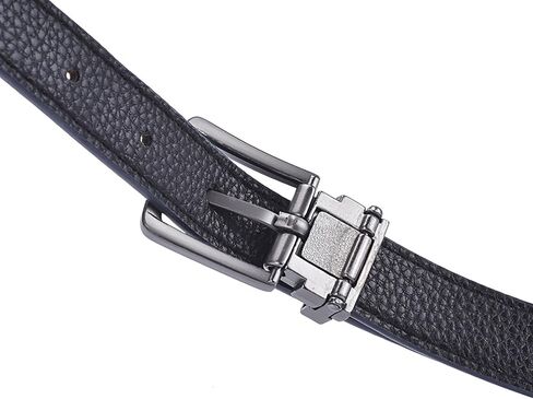 Boys Black PU leather belt with Removable Pin Buckle, Ratchet Belts for Kids Dress Casual School Uniform in Kuwait