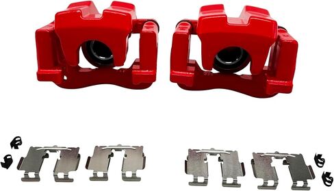 Rear Disc Brake Caliper Red Set 2008-2011 for Toyota Avalon, 2007-2012 for Lexus ES350, 2007-2011 for Toyota Camry, 19B3131 19B3130 in Saudi Arabia
