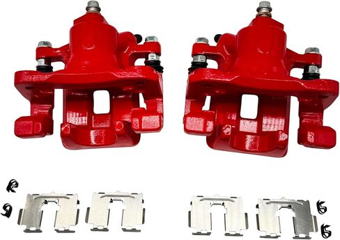 Rear Disc Brake Caliper Red Set 2008-2011 for Toyota Avalon, 2007-2012 for Lexus ES350, 2007-2011 for Toyota Camry, 19B3131 19B3130 in Saudi Arabia