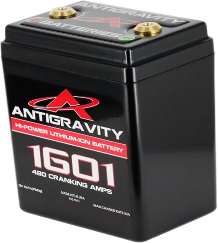 بطارية ليثيوم مضادة للجاذبية AG-1601 صغيرة الحجم للدراجات النارية - بطارية خفيفة الوزن عالية الأداء للدراجات النارية ورياضات الطاقة - 720 أمبير - بدون BMS - 12 فولت LiFePO4 in Kuwait