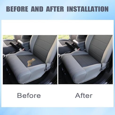 FZJDSD Gray Driver & Passenger Side Bottom Replacement Cloth Seat Covers & Foam Cushion Compatible with Jeep Wrangler Sahara Rubicon 2008 2009 2010 in Saudi Arabia