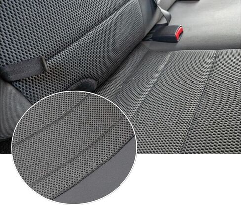 FZJDSD Gray Driver & Passenger Side Bottom Replacement Cloth Seat Covers & Foam Cushion Compatible with Jeep Wrangler Sahara Rubicon 2008 2009 2010 in Saudi Arabia