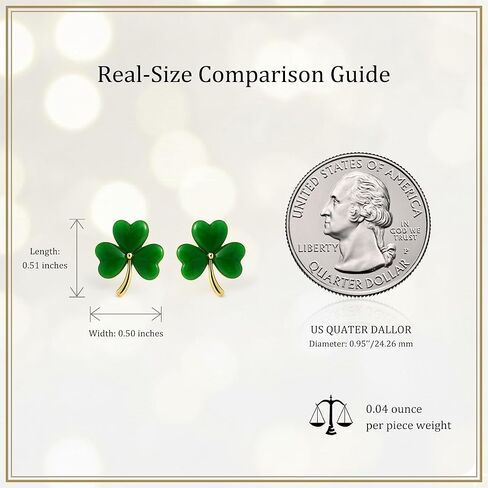 Sonateomber Lucky Green Clover Stud Earrings for Women, Small Cute St Patricks Day Crystal 3 Leaf Shamrock Cartilage Holiday Accessories Fashion Jewelry Gift in Saudi Arabia