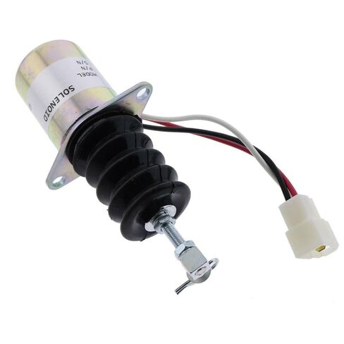 الملف اللولبي لإيقاف الوقود، متوافق مع محرك Yanmar 3TNE88، 12 فولت، 11962966801، قطعة بديلة in Saudi Arabia