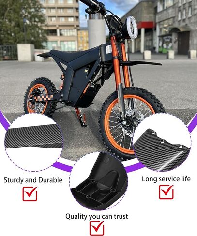 حاجز من ألياف الكربون متوافق مع Tutti Tuttio Soleil 01GB SF BF ARC الدراجة الترابية الكهربائية الأمامية والخلفية. in Kuwait