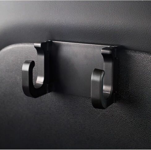 خطافات ظهر المقعد OATSBASF لطراز Tesla 3 Model Y 2017-2024، خطافات قابلة للطي لمسند الرأس وحقيبة السيارة وخطاف أنيق للمقعد الخلفي مصممة لملحقات Tesla Model 3 Y (عبوتان) in Kuwait