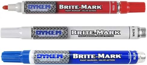 DYKEM 8033-8411 Brite-Mark Regular Line Markers, Red/White/Blue in Saudi Arabia