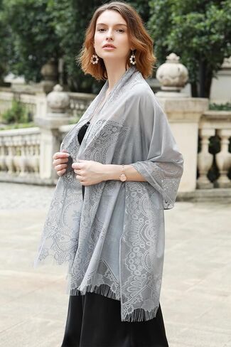 Shawls Wraps for Women Evening Dresses Summer Lace Shawl for Wedding in Saudi Arabia
