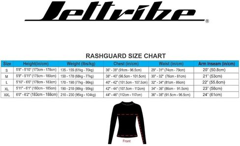 Jettribe Longsleeve Men's Rashguard Swim Shirt | Circuit Series | UV Protection | PWC Jet Ski Accessories in Saudi Arabia