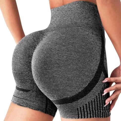 Women's high-Waisted Athletic Shorts, Breathable, Tummy-Controlling - Seamless in Saudi Arabia