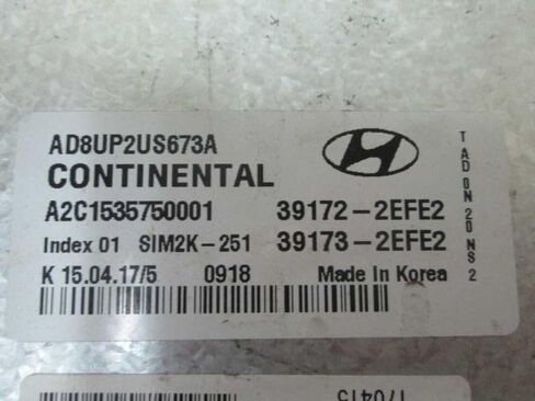 Engine ECM Control Module 2.0L Fits 17-18 Elantra 39172-2EFE2 391722EFE2 in Saudi Arabia