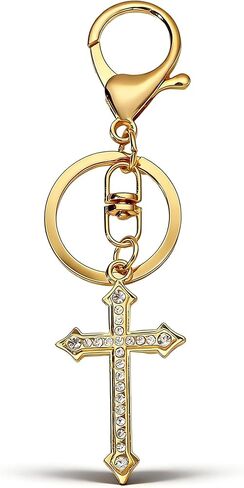 Angyape الصليب المفاتيح حقيبة الذهب Charms محفظة Charms لحقائب اليد حقائب الظهر مفاتيح السيارة اكسسوارات الهدايا المسيحية للنساء in Saudi Arabia