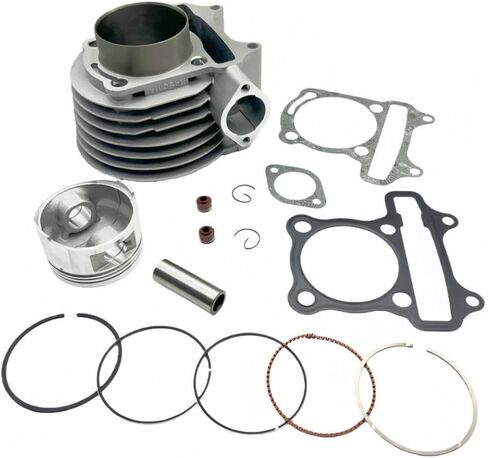 أسطوانة تتحمل 58.5 مللي متر مع جوانات ومكبس 150cc إلى 155cc محرك رباعي الأشواط 152QMI 157QMJ متوافق مع GY6 سكوتر الدراجة Go Kart ATV in Saudi Arabia