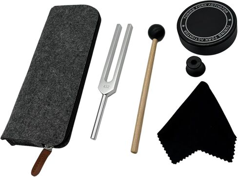 Chakra Tuning Fork Set for Healing Chakra Set, Sound Healing Chakra Tuning Forks with 7 Chakras and 1 Soul Purpose Reiki Tools, Weighted Tuning Forks for DNA Healing, Sound Therapy, Yoga, Meditation in Saudi Arabia