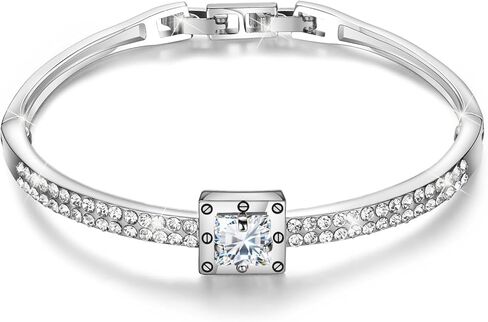 Fasion Jewelry Spiritual Guidance Bangle Bracelets For Women 18K Gold Plating Adjustable Bracelets with Crystal for Wife Girlfriend or Mothers, in Saudi Arabia