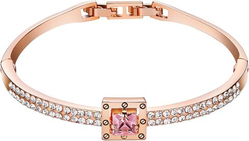 Fasion Jewelry Spiritual Guidance Bangle Bracelets For Women 18K Gold Plating Adjustable Bracelets with Crystal for Wife Girlfriend or Mothers, in Saudi Arabia