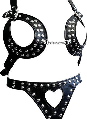 طقم حزام جلد PU قابل للتعديل للرجال - حزام جسم عبودية BDSM أسود فاسق، مثالي للعب دور الكرنفال في عيد الحب، وملابس النادي والحفلات التنكرية للبالغين in Saudi Arabia