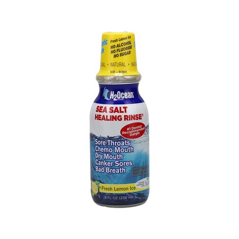 عبوتان من غسول الفم H2Ocean Healing Rinse - غسول الفم بملح البحر وإكسيليتول ذو المذاق الرائع للنفس المنعش والفم الجاف - خالي من الكحول والفلورايد - نعناع المحيط القطبي الشمالي، 16oz in Saudi Arabia