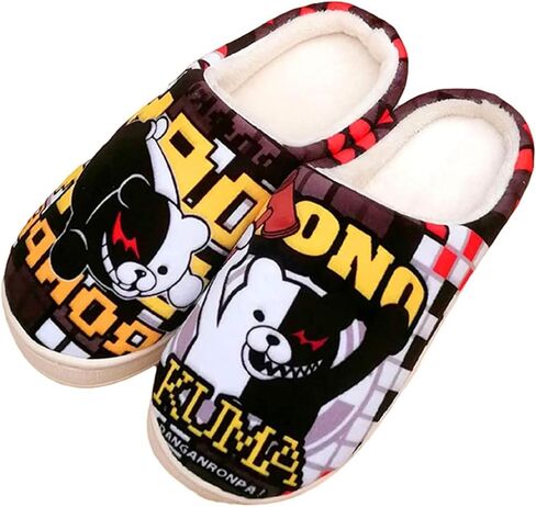 Anime Slippers Soft Plush Memory Foam House Slippers Men Women Winter Anti-slip Indoor Outdoor Slip on Shoes in Saudi Arabia