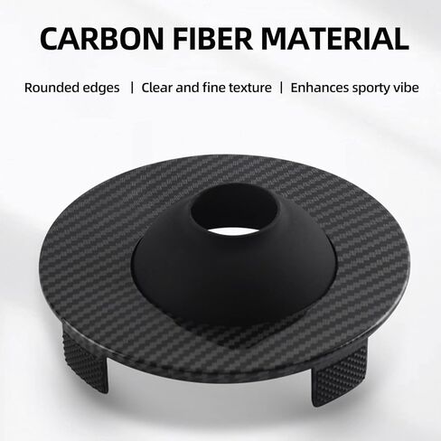 Carbon Fiber Gear Shift Dust Cover Protector Car Interior Decoration Case for Mini Cooper 3rd Gen F Series 2019 2020 2021 2022 2023 (Imitation Carbon Fiber, 2019-2023 Years) in Saudi Arabia