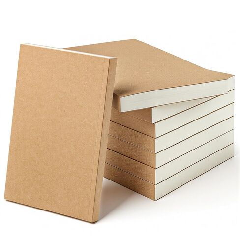 IANFAN 8 Pcs 5.5" x 8.25" Paper Hardcover Sketchbook Blank Notebook Bul, 128 Sheets/256 Pages (100gsm), Unlined A5 Size Acid Free Blank Drawing Sketch Books for Adult Office Travelers Journal Supplies in Saudi Arabia