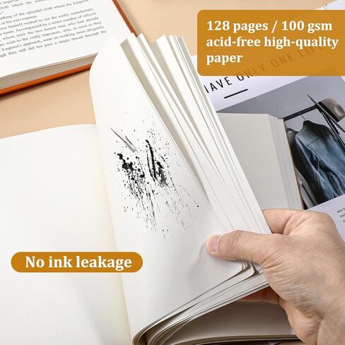 IANFAN 8 Pcs 5.5" x 8.25" Paper Hardcover Sketchbook Blank Notebook Bul, 128 Sheets/256 Pages (100gsm), Unlined A5 Size Acid Free Blank Drawing Sketch Books for Adult Office Travelers Journal Supplies in Saudi Arabia