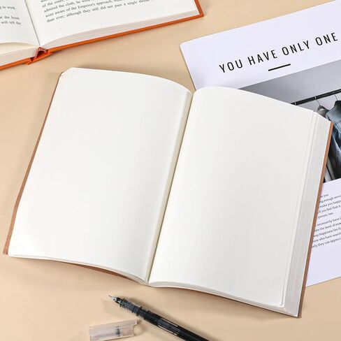 IANFAN 8 Pcs 5.5" x 8.25" Paper Hardcover Sketchbook Blank Notebook Bul, 128 Sheets/256 Pages (100gsm), Unlined A5 Size Acid Free Blank Drawing Sketch Books for Adult Office Travelers Journal Supplies in Saudi Arabia