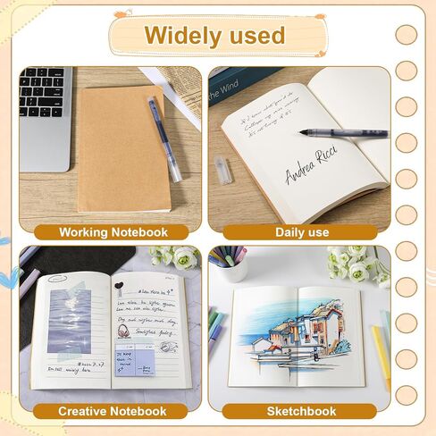 IANFAN 8 Pcs 5.5" x 8.25" Paper Hardcover Sketchbook Blank Notebook Bul, 128 Sheets/256 Pages (100gsm), Unlined A5 Size Acid Free Blank Drawing Sketch Books for Adult Office Travelers Journal Supplies in Saudi Arabia