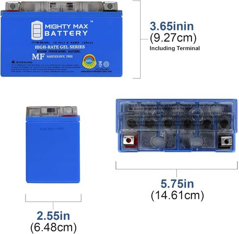 بطارية مايتي ماكس YT7B-BS GEL 12 فولت 6.5AH بطارية بديلة لـ CYLA7BBSXTA Xtreme AGM 7B-BS Powersport in Kuwait