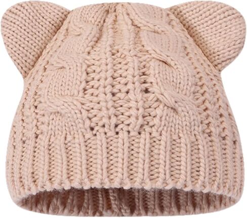 Therian Stuff Funny Cat Beanie with Ears Animal Crochet Hat Y2k Grunge Emo Accessories in Saudi Arabia