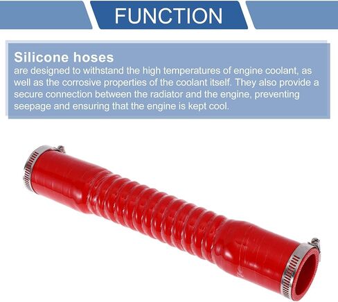 ACROPIX 38mm / 1.5" Inch ID Car Coupler Silicone Hose 4 Layers of Cloth Intercooler Heater Turbocharger Air Intake Pipe Radiator Coolant Tube 300mm Red in Saudi Arabia