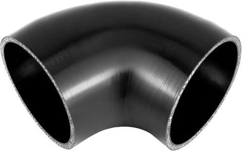 QWORK 90 Degree Elbow Silicone Hose, 4" ID 4-Ply Reinforced Silicone Hose for Turbo, Intercooler and Intake, 4" Long in Saudi Arabia