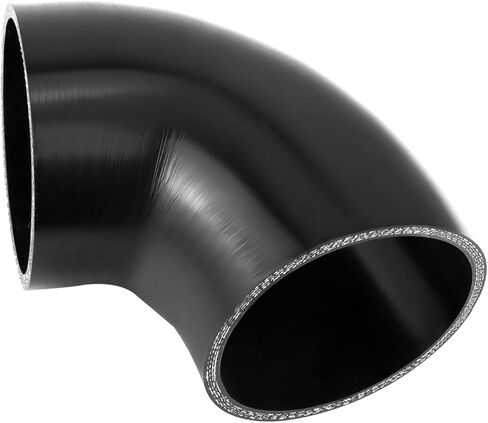 QWORK 90 Degree Elbow Silicone Hose, 4" ID 4-Ply Reinforced Silicone Hose for Turbo, Intercooler and Intake, 4" Long in Saudi Arabia