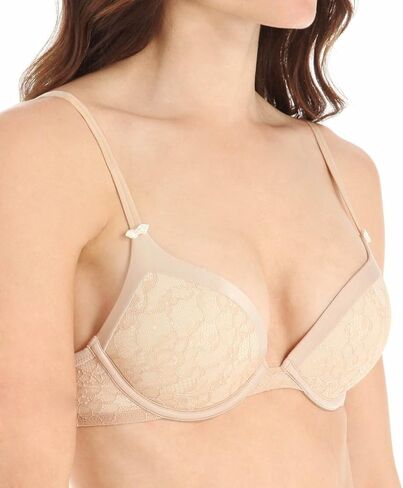 DKNY Super Sleeks Lace Push-Up Bra (458267),Skinny Dip w/ Tusk,32C in Saudi Arabia