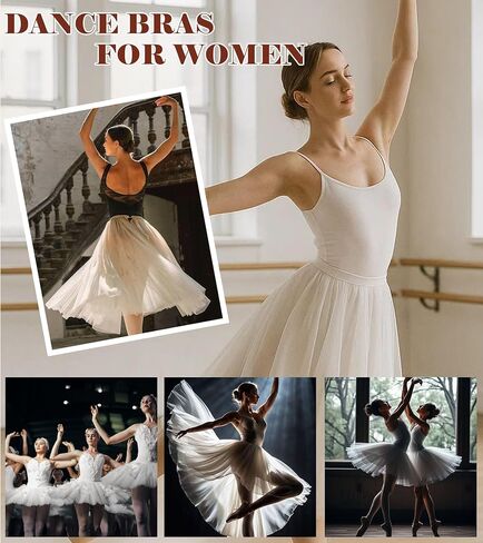 Clear Strap Invisible Bra Multi-Way Scoop Neck Ballet Bra Seamless Backless Bralette Light Support Comfortable in Saudi Arabia