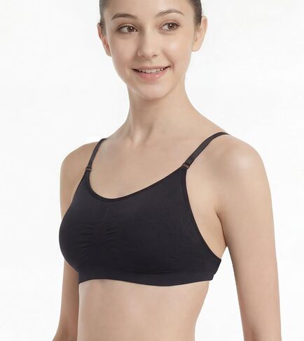 Clear Strap Invisible Bra Multi-Way Scoop Neck Ballet Bra Seamless Backless Bralette Light Support Comfortable in Saudi Arabia