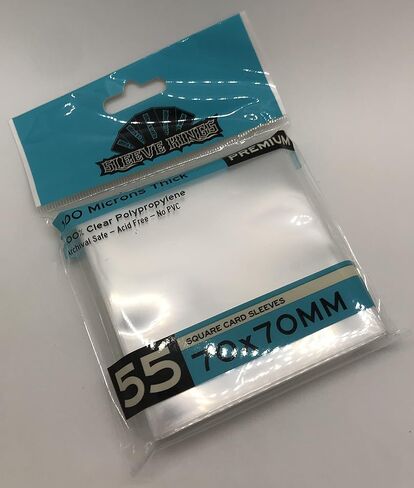 Sleeve Kings Mini American Card Sleeves (41x63mm) 100 Microns, Pack of 55 in Kuwait