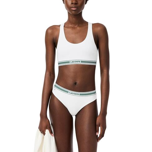 Lacoste Women's Contrast Band Cotton Stretch Bralette in Saudi Arabia