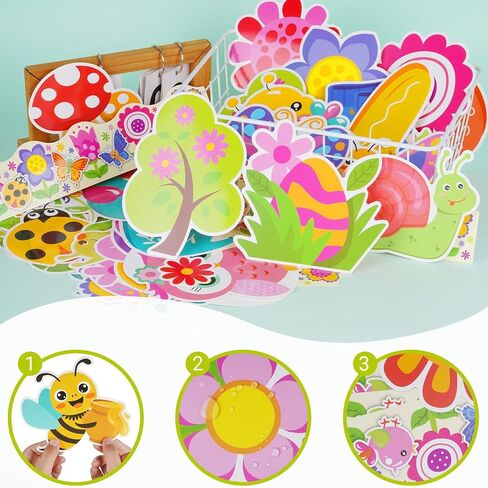 Sucrain 70 Pcs Hello Spring Bulletin Board Decorations Spring Floral Plants Paper Cut Outs Bulletin Board Set for School Classroom Game Party Supplies in Saudi Arabia