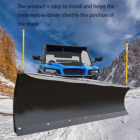 28 "Yellow Snow Plow Blade Marker Guide Kit Semi-Wire High Visibility Stainless Steel Joints Most Snow Plows are Resistant to Breaking and Rusting and Low Temperatures in Saudi Arabia