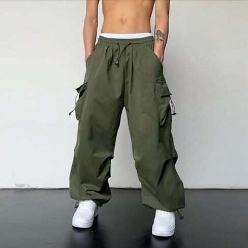 Unisex Cargo Pants – Vintage Streetwear Baggy Utility Joggers with Drawstring Waist and Pockets in Saudi Arabia
