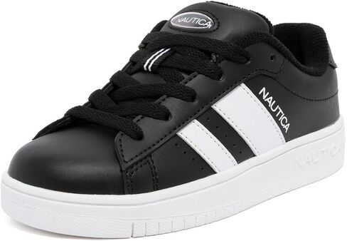 Nautica Boys Girls Casual Fashion Shoes – Comfortable Soccer Classic Walking Tennis Sneakers for Kids – Breathable, Lightweight & Flexible (Lace Up/Bungee) in Saudi Arabia