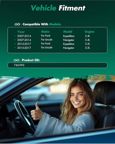 محرك رفع نافذة الطاقة SCITOO 2007-2017 لسيارة Ford for Expedition، 2007 2008 2009 2010 2011 2012 2013 2014 2015 2016 2017 لسيارة Lincoln Navigator 742-092، أمامي يمين أو خلفي يسار in Saudi Arabia