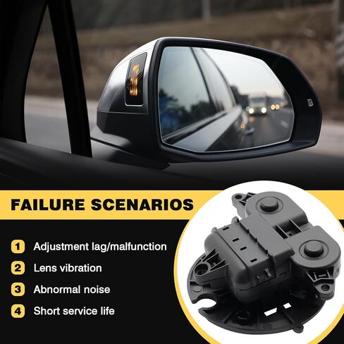 Outside Mirror Drive Motor Compatible with 2006-2019 Ford F-150 Escape Expedition Fiesta Flex Mustang Ranger Taurus Lincoln LS MKX Mark LT Mercury Mariner, Replacement for 924-400, 6U5Z-17D696-C in Saudi Arabia